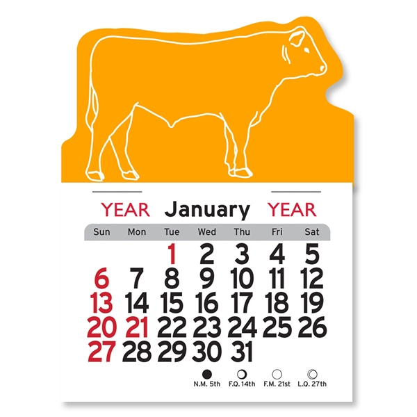 Steer Shaped Peel-N-Stick® Calendar - Image 15