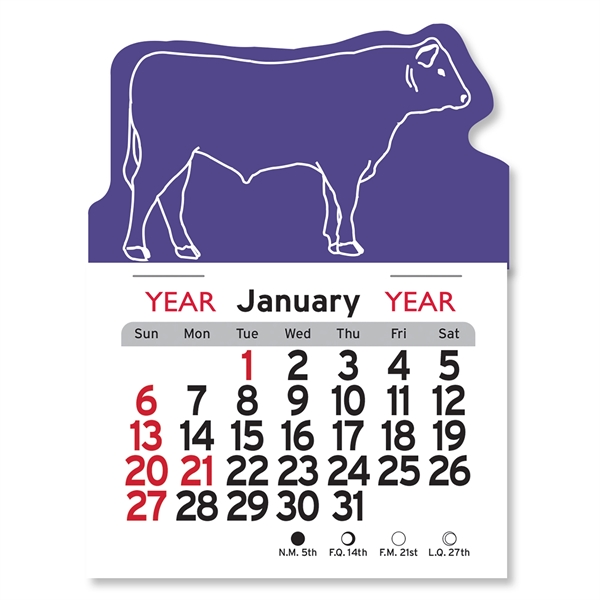 Steer Shaped Peel-N-Stick® Calendar - Image 19