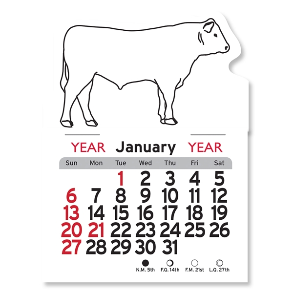Steer Shaped Peel-N-Stick® Calendar - Image 24
