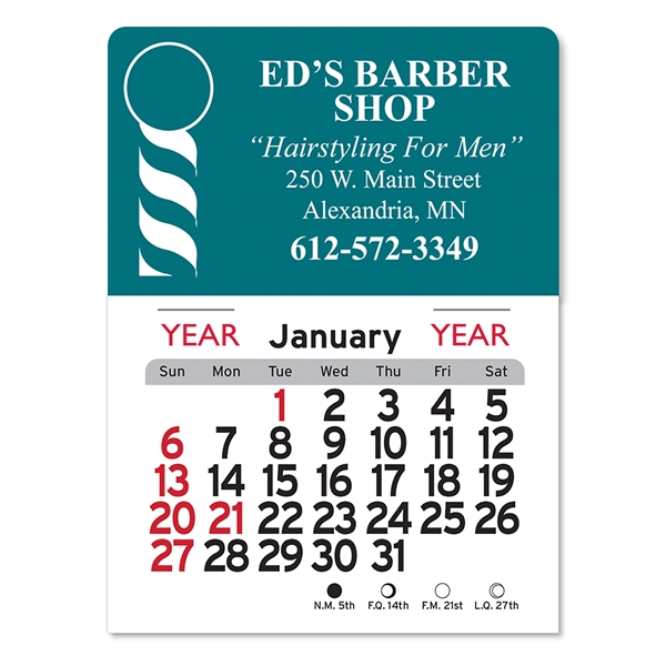Barber Peel-N-Stick® Calendar - Image 1