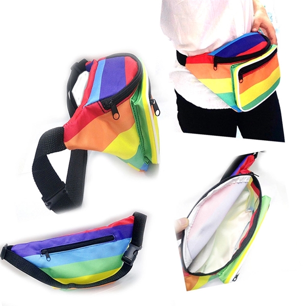 Custom Rainbow Colors Fanny Pack - Image 3