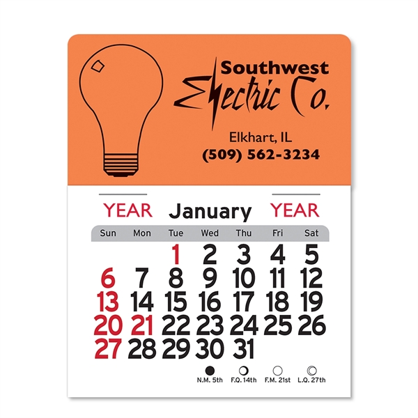 Light Bulb Peel-N-Stick® Calendar - Image 1