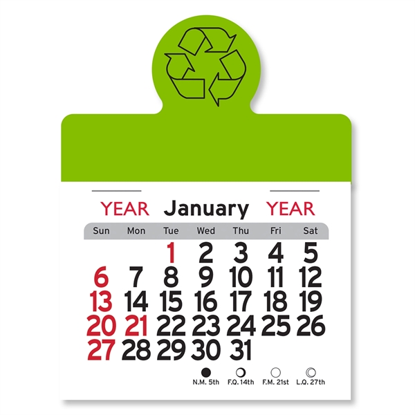 Recycling Circle Shaped Peel-N-Stick® Calendar - Image 2
