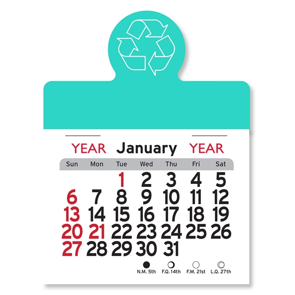 Recycling Circle Shaped Peel-N-Stick® Calendar - Image 3