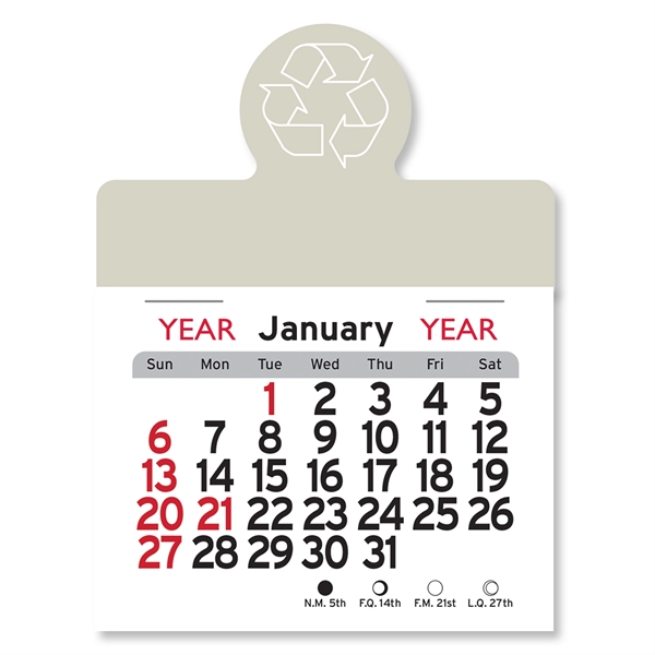 Recycling Circle Shaped Peel-N-Stick® Calendar - Image 5