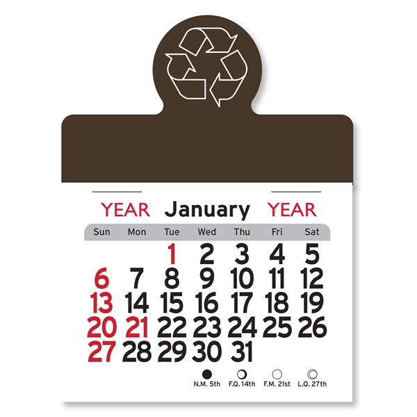 Recycling Circle Shaped Peel-N-Stick® Calendar - Image 6