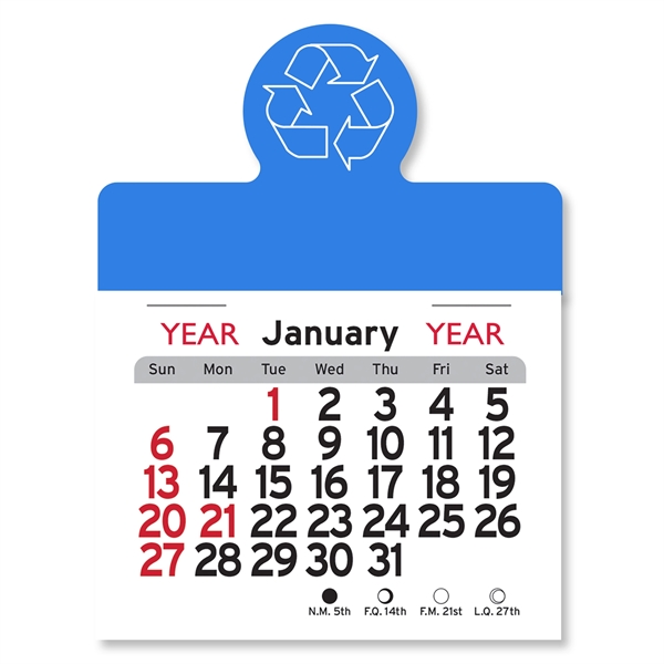 Recycling Circle Shaped Peel-N-Stick® Calendar - Image 8