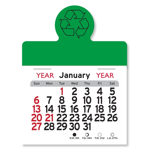 Recycling Circle Shaped Peel-N-Stick® Calendar - Image 10
