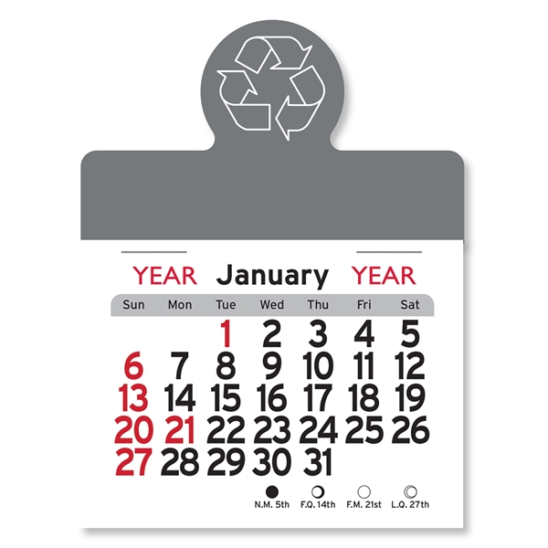 Recycling Circle Shaped Peel-N-Stick® Calendar - Image 11