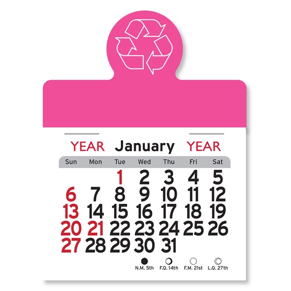 Recycling Circle Shaped Peel-N-Stick® Calendar - Image 13