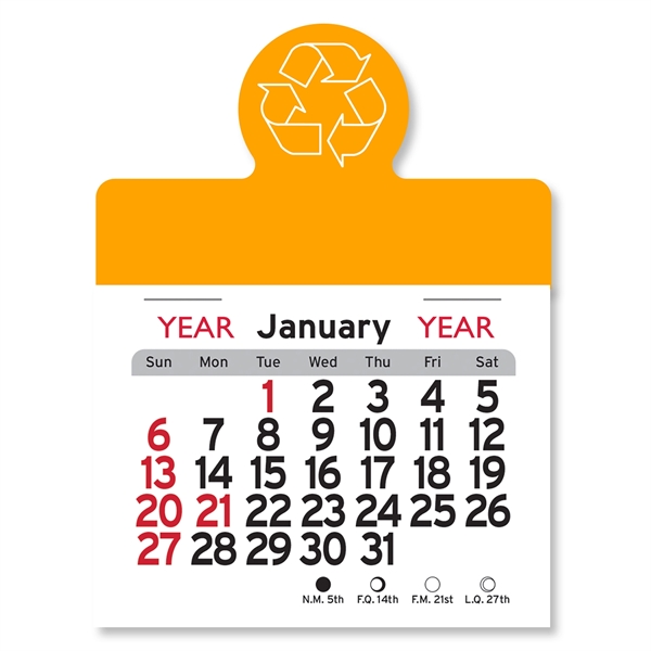 Recycling Circle Shaped Peel-N-Stick® Calendar - Image 15