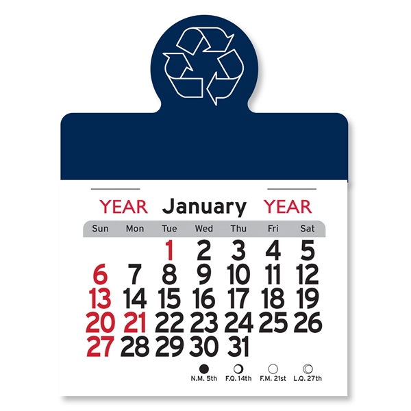 Recycling Circle Shaped Peel-N-Stick® Calendar - Image 16