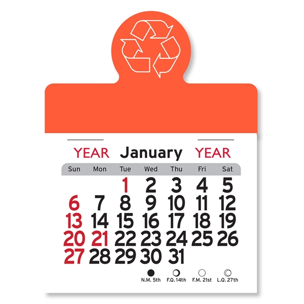 Recycling Circle Shaped Peel-N-Stick® Calendar - Image 17