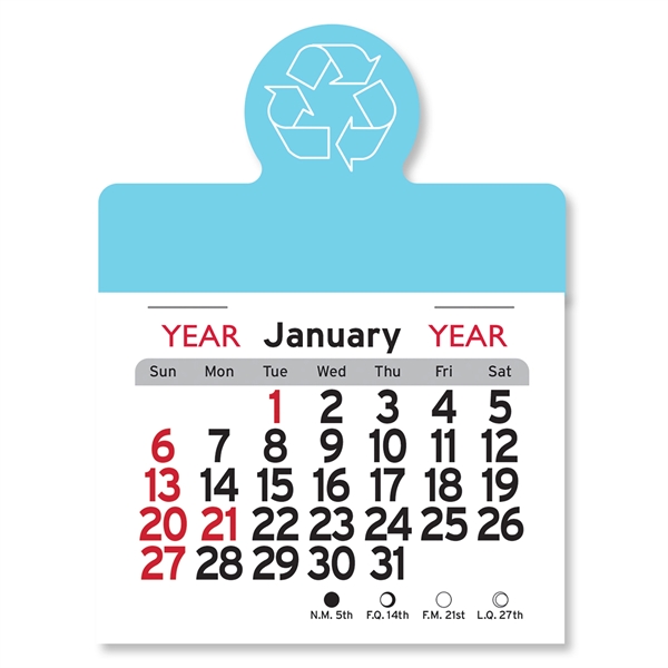 Recycling Circle Shaped Peel-N-Stick® Calendar - Image 22