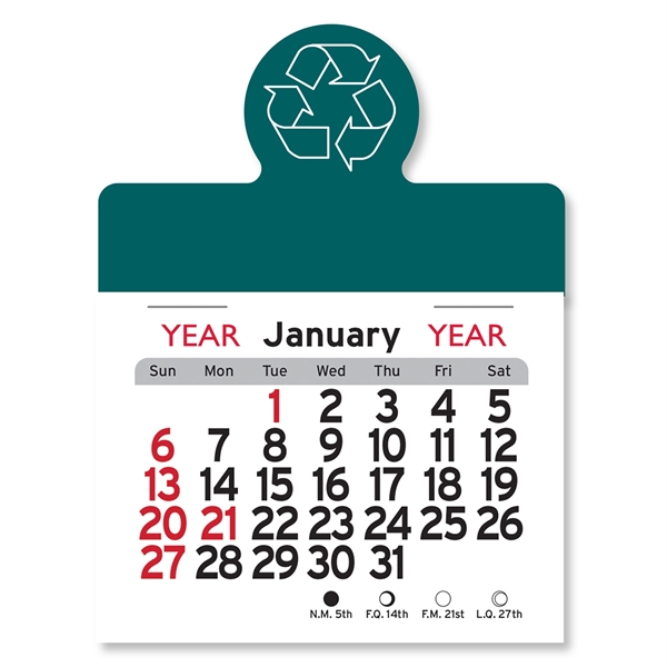 Recycling Circle Shaped Peel-N-Stick® Calendar - Image 23