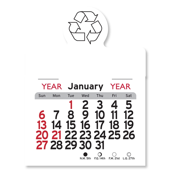 Recycling Circle Shaped Peel-N-Stick® Calendar - Image 24