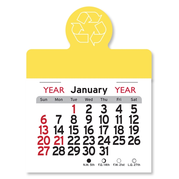 Recycling Circle Shaped Peel-N-Stick® Calendar - Image 25