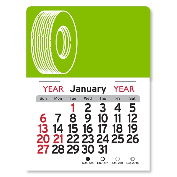 Tire Peel-N-Stick® Calendar - Image 2