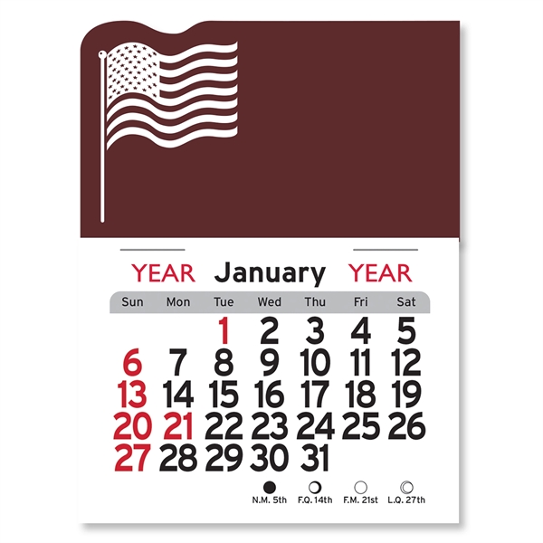 American Flag Peel-N-Stick® Calendar - Image 7