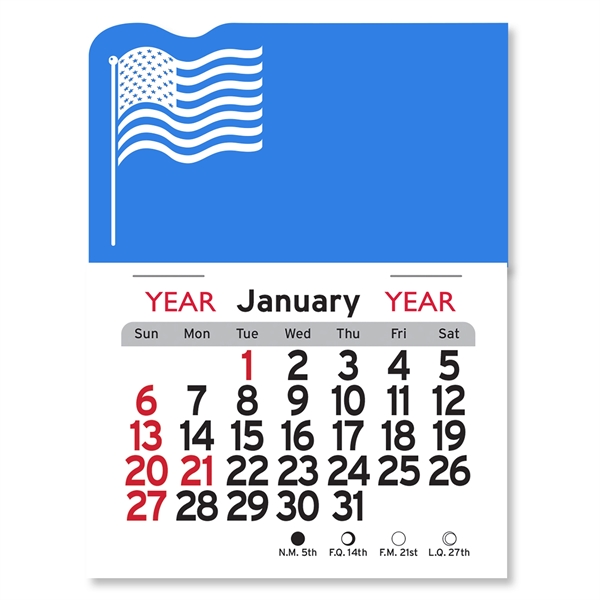 American Flag Peel-N-Stick® Calendar - Image 8