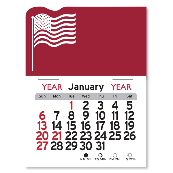 American Flag Peel-N-Stick® Calendar - Image 9