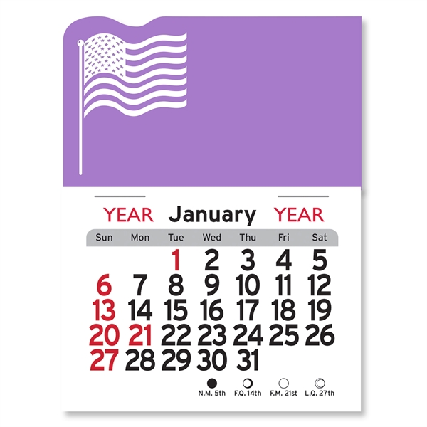 American Flag Peel-N-Stick® Calendar - Image 14