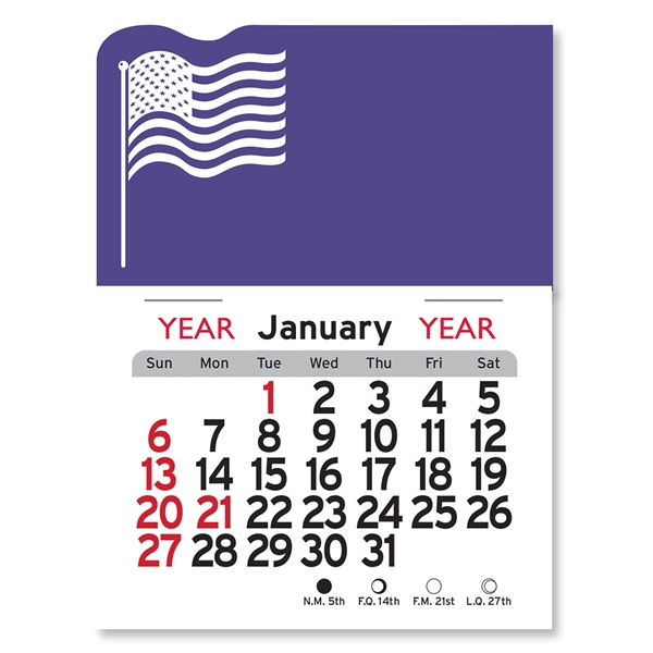 American Flag Peel-N-Stick® Calendar - Image 19
