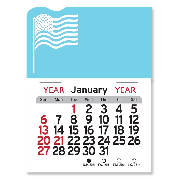 American Flag Peel-N-Stick® Calendar - Image 22