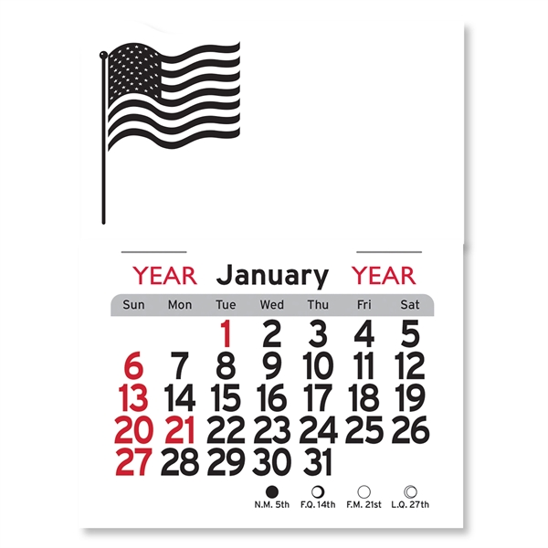 American Flag Peel-N-Stick® Calendar - Image 24