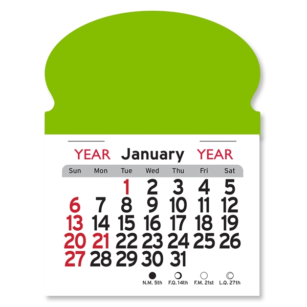 Oval Shaped Peel-N-Stick® Calendar - Image 2