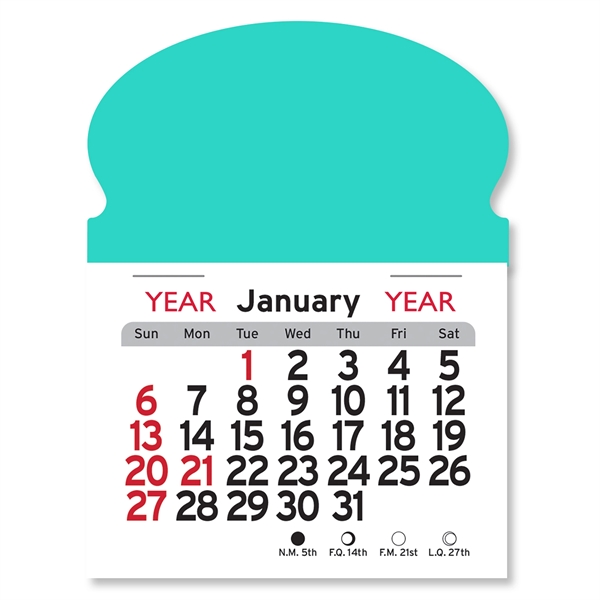 Oval Shaped Peel-N-Stick® Calendar - Image 3