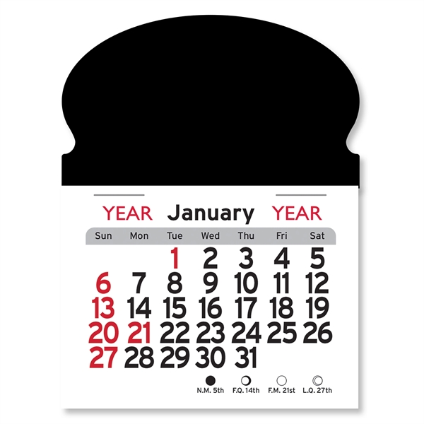Oval Shaped Peel-N-Stick® Calendar - Image 4
