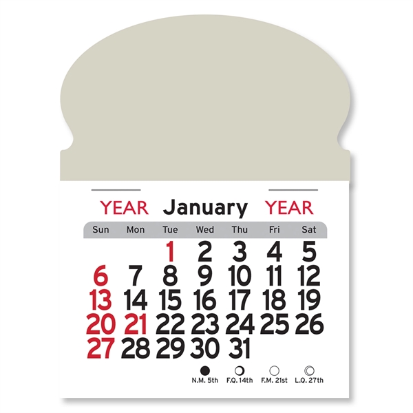 Oval Shaped Peel-N-Stick® Calendar - Image 5