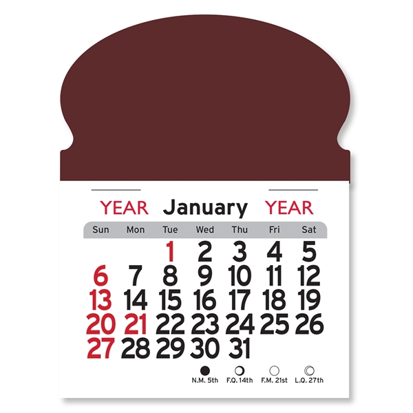 Oval Shaped Peel-N-Stick® Calendar - Image 7