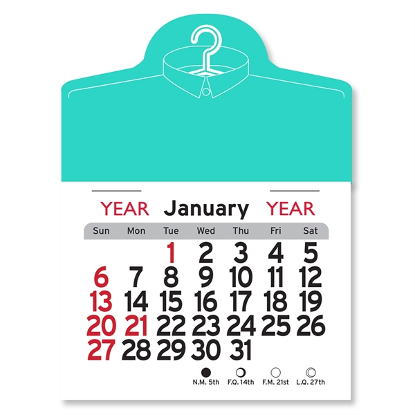 Dry Cleaner Shaped Peel-N-Stick® Calendar - Image 2