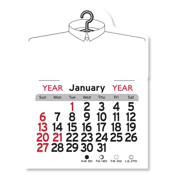 Dry Cleaner Shaped Peel-N-Stick® Calendar - Image 23