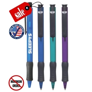 Closeout USA Made Frosted Colored Click Pen - No Minimum
