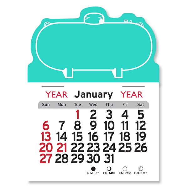 Propane Tank Shaped Peel-N-Stick® Calendar - Image 3