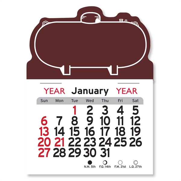 Propane Tank Shaped Peel-N-Stick® Calendar - Image 7