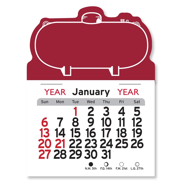 Propane Tank Shaped Peel-N-Stick® Calendar - Image 9