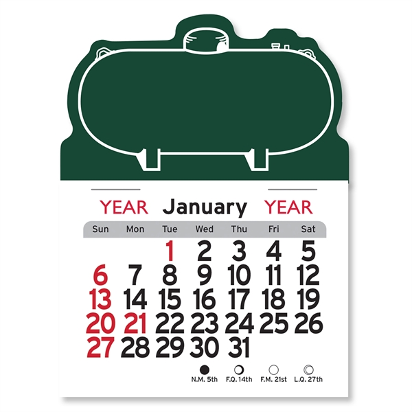Propane Tank Shaped Peel-N-Stick® Calendar - Image 12