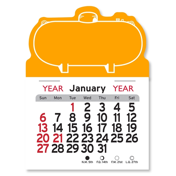 Propane Tank Shaped Peel-N-Stick® Calendar - Image 15