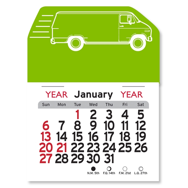 Delivery Van Peel-N-Stick® Calendar - Image 2
