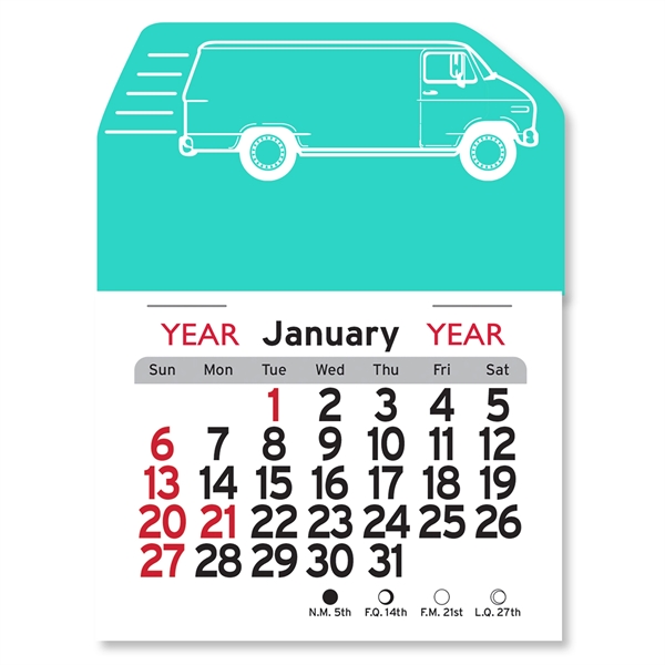 Delivery Van Peel-N-Stick® Calendar - Image 3