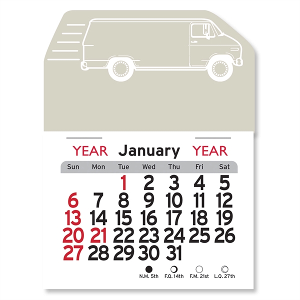 Delivery Van Peel-N-Stick® Calendar - Image 5