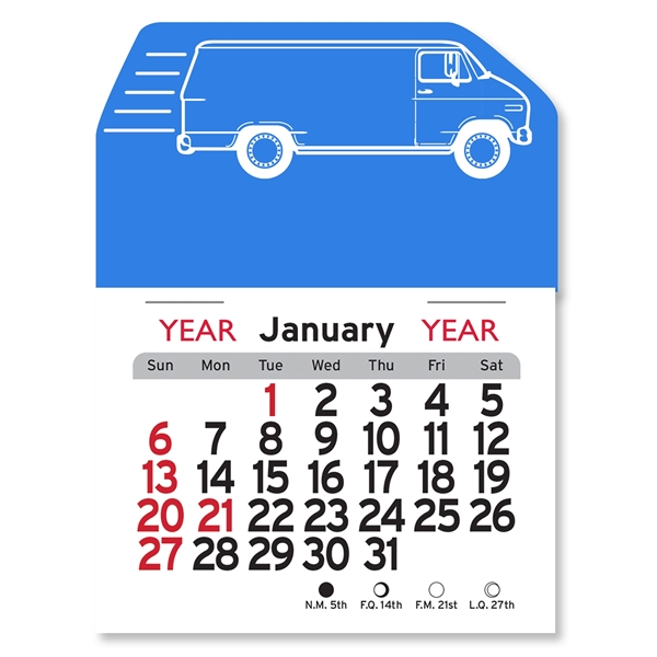 Delivery Van Peel-N-Stick® Calendar - Image 8