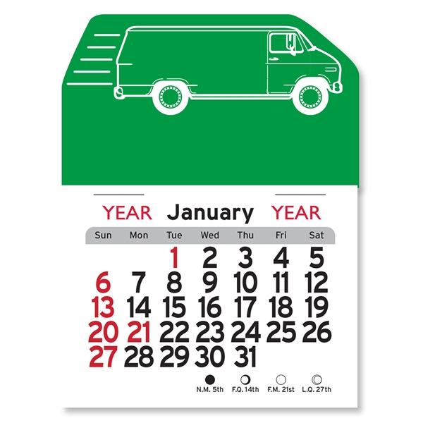 Delivery Van Peel-N-Stick® Calendar - Image 9