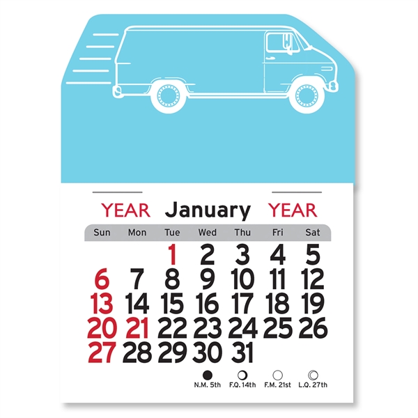 Delivery Van Peel-N-Stick® Calendar - Image 21