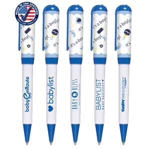 USA Made, It's a Boy Designed "Euro Style" Twist Pen
