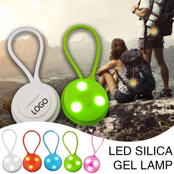 Silicone Backpack Light Bicycle Rear Light - Image 1